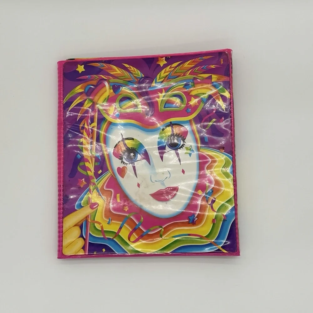 Lisa Frank Vintage Trapper Keeper Binder 2 Folders Koala Hollywood Bear Clown